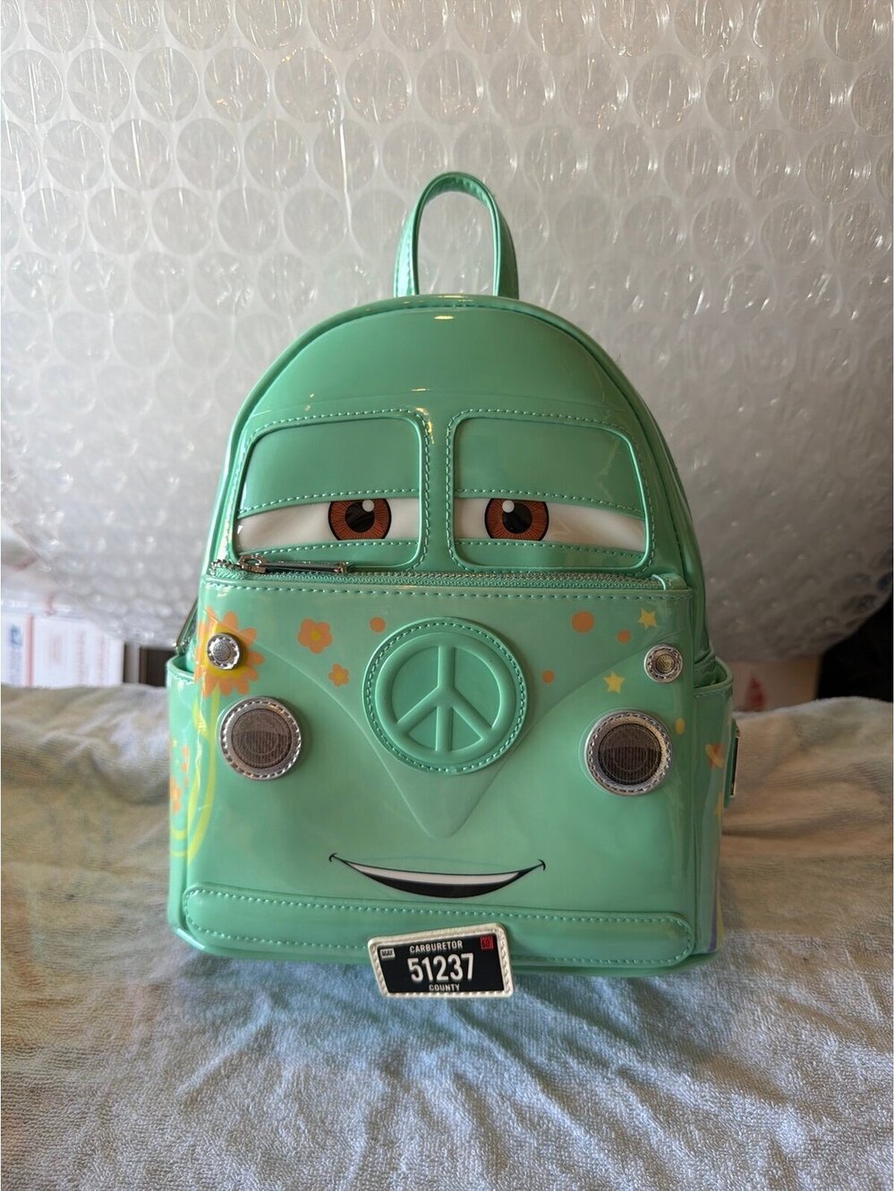 Loungefly Pixar Cars Filmore Cosplay Mini Backpack EXCLUSIVE NWT